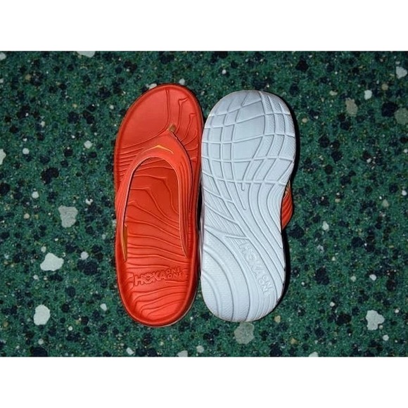 Hoka Ora Recovery Flip – Fiesta / Amber Yellow – Men's 13 - Picture 2 of 7